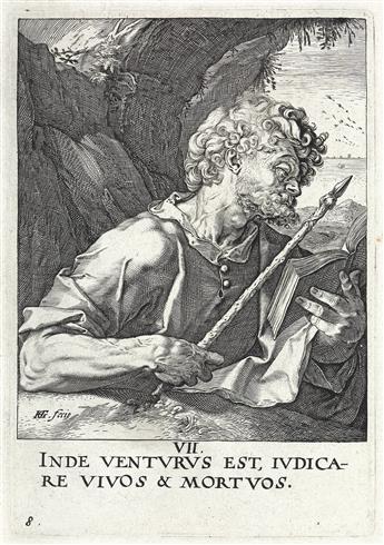 HENDRICK GOLTZIUS Christ, the Twelve Apostles and Saint Paul.